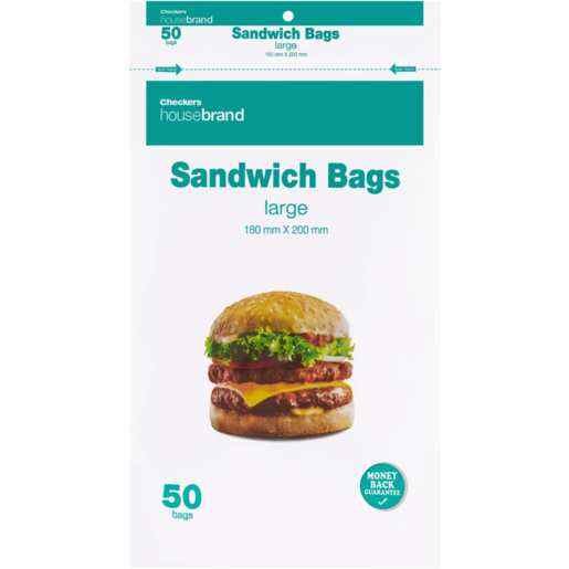 Checkers Housebrand Large Sandwich Bags 50 Pack