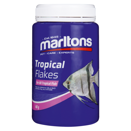 Marltons Tropical Flakes Fish Food 40g