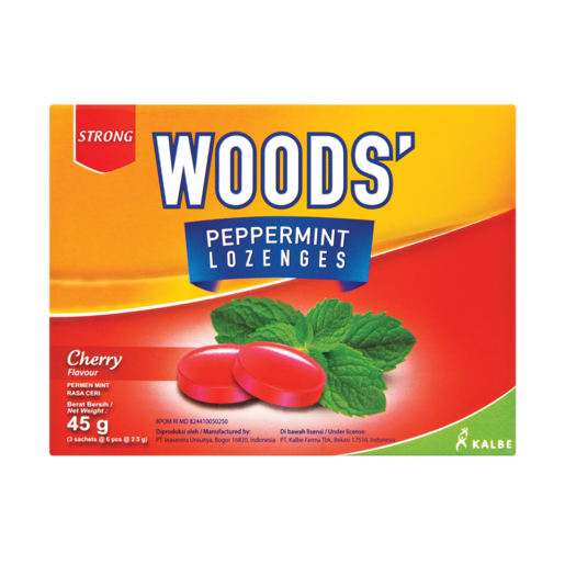 Woods' Cherry Flavoured Lozenges 45g