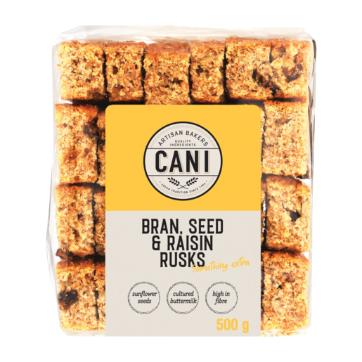 Cani Bran, Seed & Raisin Rusks 500g
