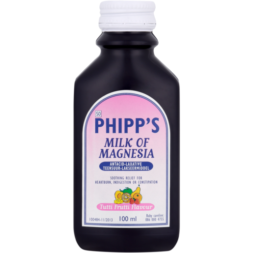 Phipp's Tutti Frutti Flavour Milk of Magnesia 100ml 