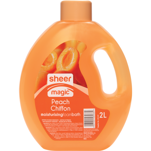 Sheer Magic Peach Chiffon Moisturising Foam Bath 2L