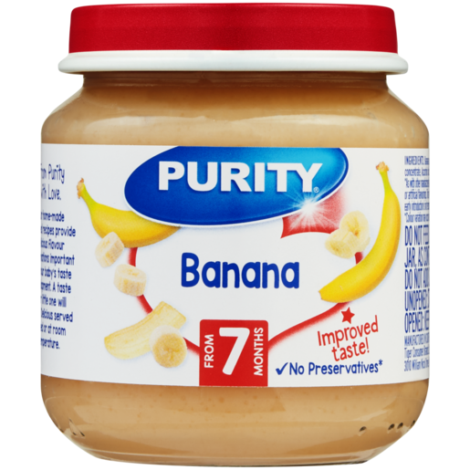 PURITY Bananas Baby Food 7 Months+ 125ml