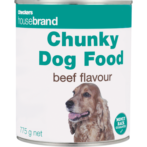 Checkers Housebrand Chunky Beef Dog Food Can 775g