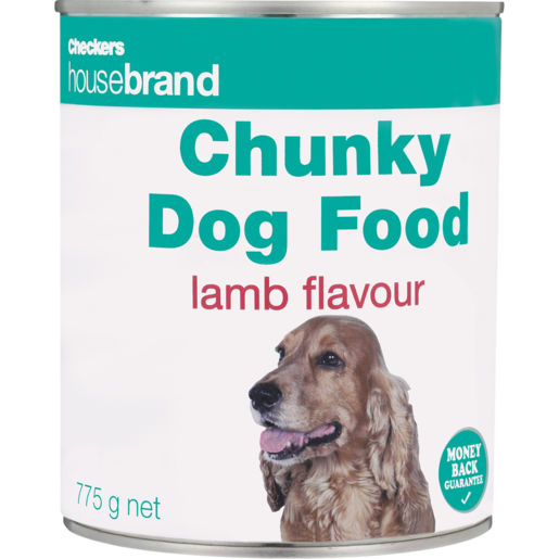 Checkers Housebrand Chunky Lamb Dog Food Can 775g