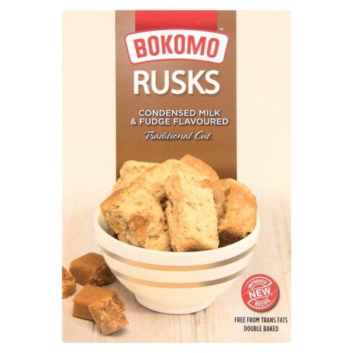 Bokomo Condensed Milk & Fudge Flavoured Rusks 450g