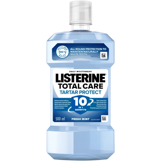 Listerine Total Care Tartar Protect Daily Mouthwash 500ml