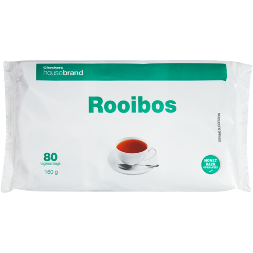 Checkers Housebrand Rooibos Tagless Teabags 80 Pack
