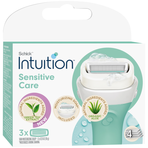 Schick Intuition Sensitive Care Blades 3 Pack