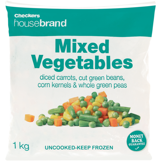 Checkers Housebrand Frozen Mixed Vegetables 1kg