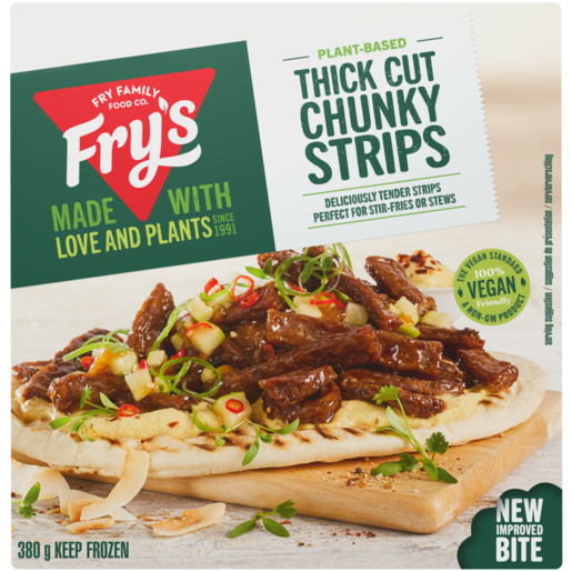 Fry's Frozen Vegetarian Beef-Style Chunky Strips 380g