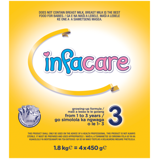 Infacare Growing-Up Formula From 1 To 3 Years 1.8kg