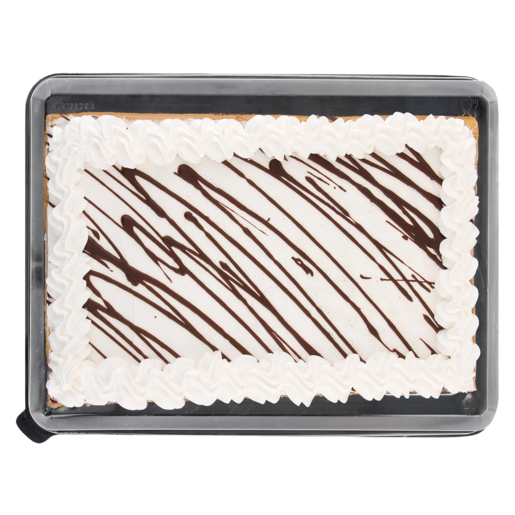 Rectangle Dessert Cake With Vanilla Topping