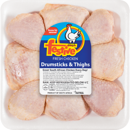 Festive Fresh Chicken Drumsticks & Thighs Per kg