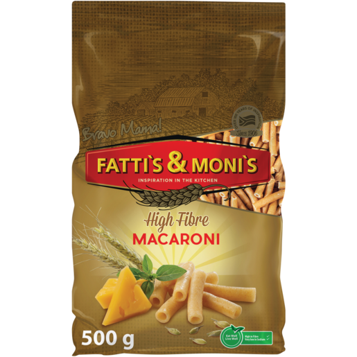 Fatti's & Moni's High Fibre Macaroni Pasta 500g