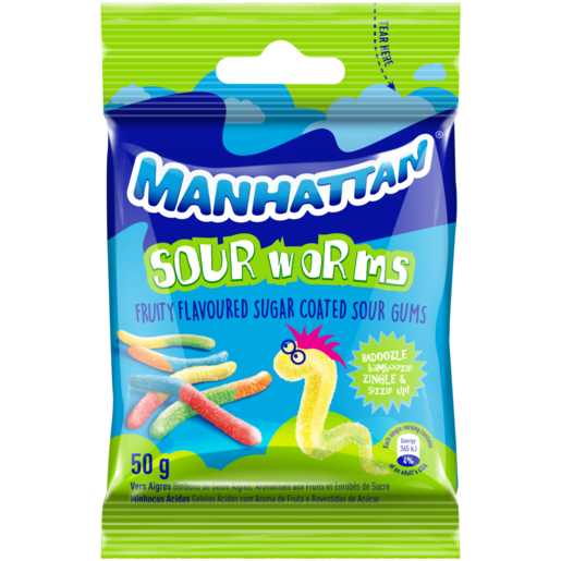 Manhattan Sour Worms 50g 