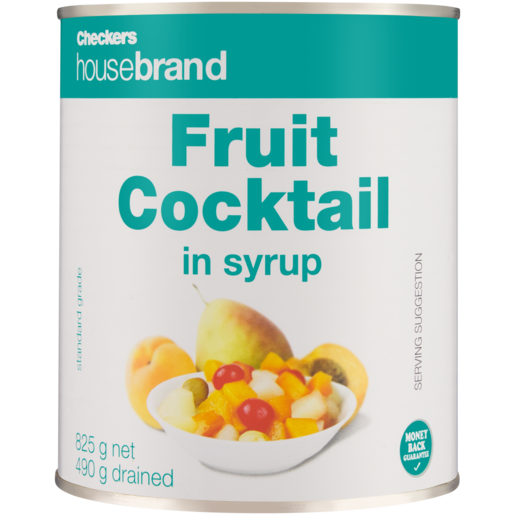 Checkers Housebrand Fruit Cocktail In Syrup Can 825g