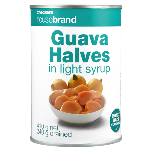 Checkers Housebrand Guava Halves In Light Syrup 410g