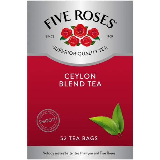Five Roses Ceylon Blended Teabags 52 Pack