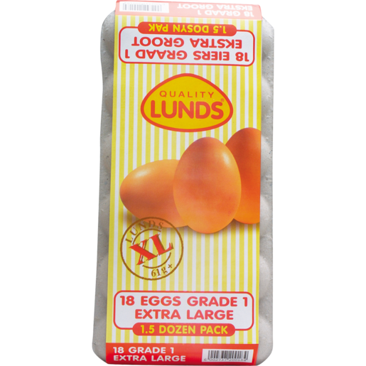 Lunds Extra Large Eggs 18 Pack