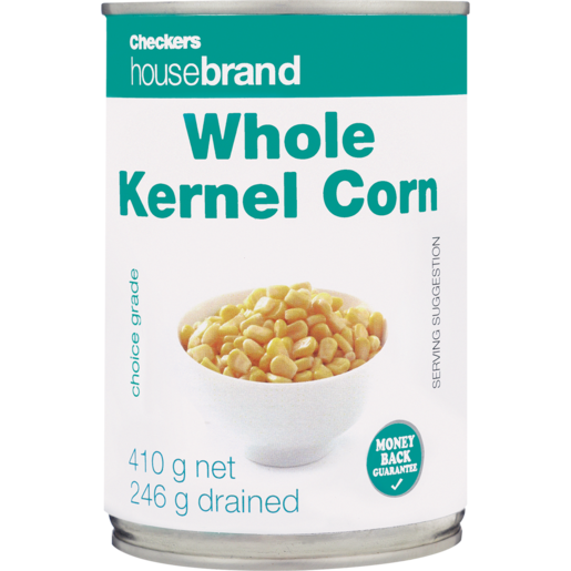 Checkers Housebrand Whole Kernel Corn 410g