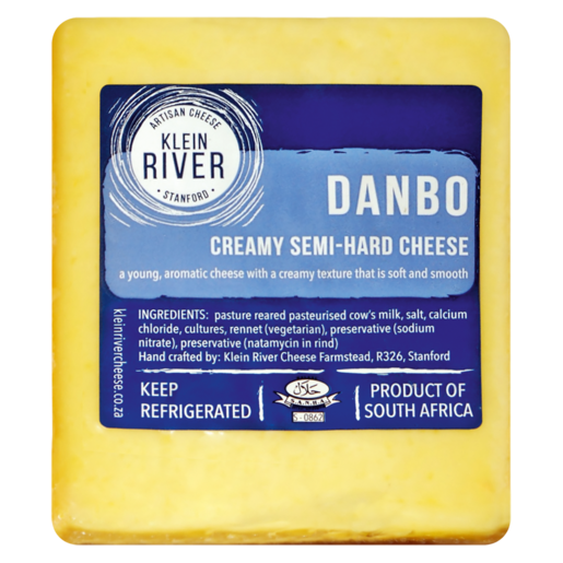 Klein River Danbo Creamy Semi-Hard Cheese Per kg