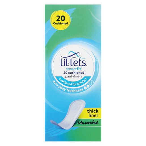 Lil-Lets Smartfit Unscented Thick Pantyliners 20 Pack