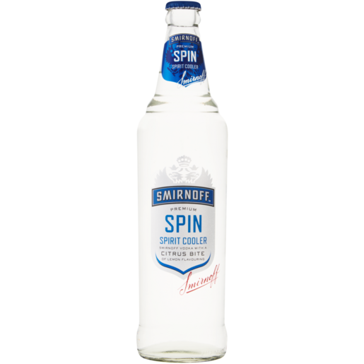 Smirnoff Spin Citrus Bite Premium Spirit Cooler Bottle 660ml