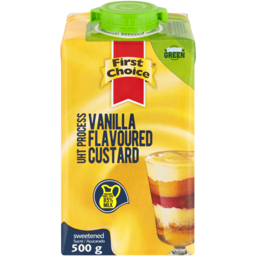 First Choice Vanilla Flavoured Custard 500g 