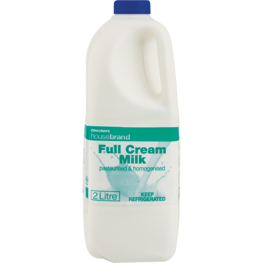 Checkers Housebrand Fresh Full Cream Milk 2L