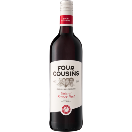 Four Cousins Natural Sweet Red Wine Bottle 750ml