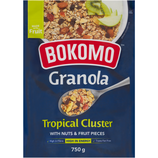 Bokomo Tropical Cluster Granola 750g