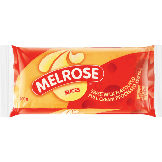 Melrose Sweetmilk Flavoured Full Cream Processed Cheese Slices 400g
