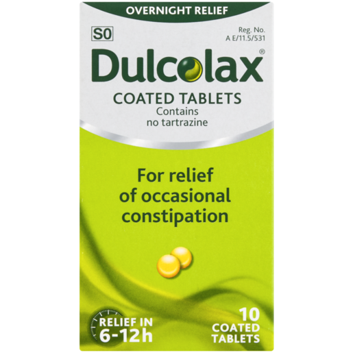 Dulcolax Laxative Coated Tablets 10 Pack