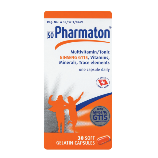 Pharmaton Multivitamin Tonic with Ginseng Tablets 30 Pack
