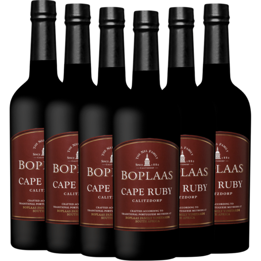 Boplaas Cape Ruby Red Wine Bottles 6 x 750ml