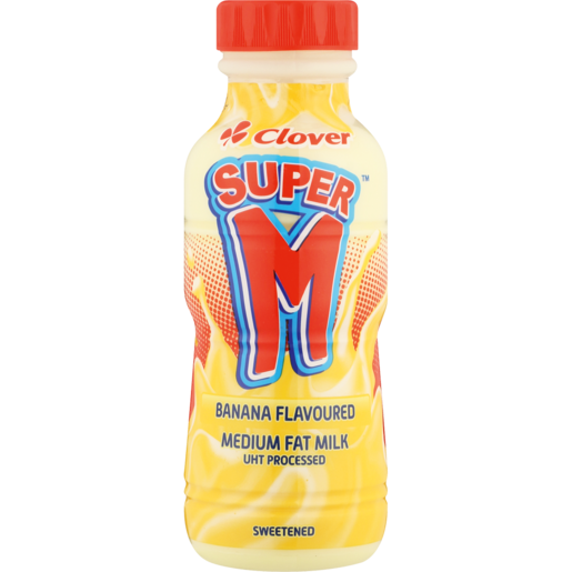 Clover Super M Banana Flavoured Milk 300ml