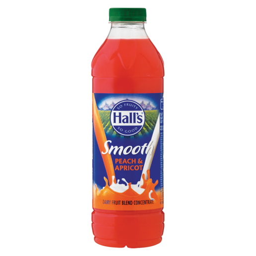 Hall's Smooth Peach & Apricot Flavoured Fruit Drink Concentrate 1L