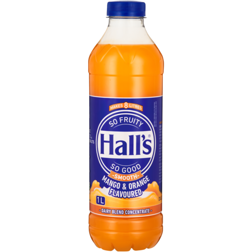 Halls Mango & Orange Flavoured Dairy Blend Concentrate 1L 