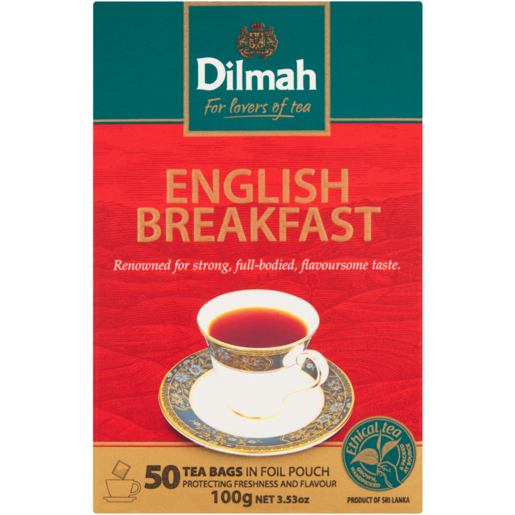 Dilmah English Breakfast Tea Bags 50 Pack