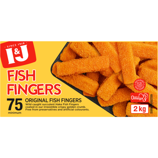I&J Frozen Fish Fingers Bulk Value Pack 2kg