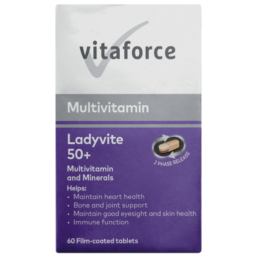 Vitaforce Ladyvite 50+ Multivitamin Tablets 60 Pack