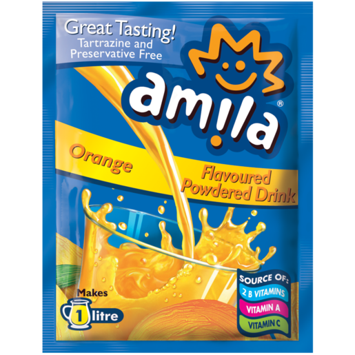Amila Orange & Naartjie Flavoured Powdered Drink 45g