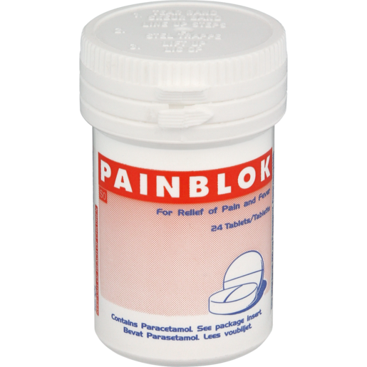 Painblok Paracetamol Tablets 24 Pack
