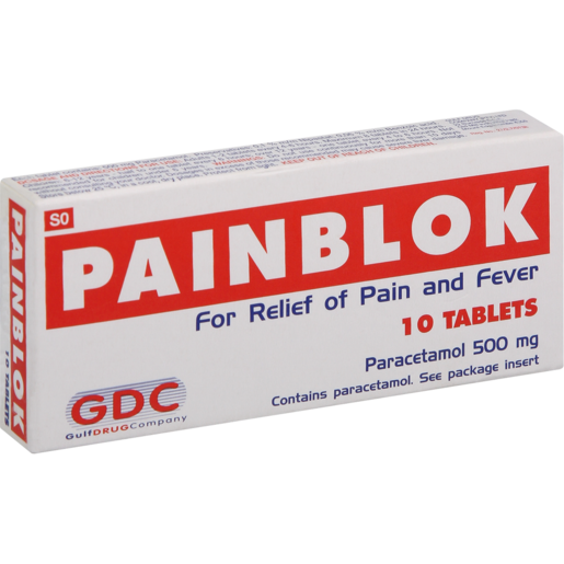 Painblok Paracetamol Tablets 10 Pack