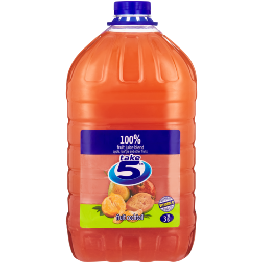 Take 5 Fruit Cocktail 100% Fruit Juice Blend 3L 