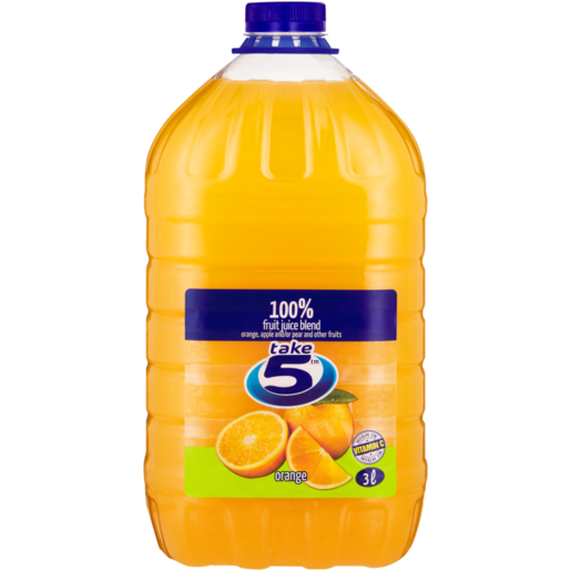 Take 5 Orange 100% Fruit Juice Blend 3L 