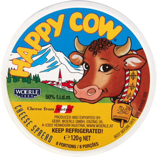 Happy Cow Regular Cheese Wedges 120g