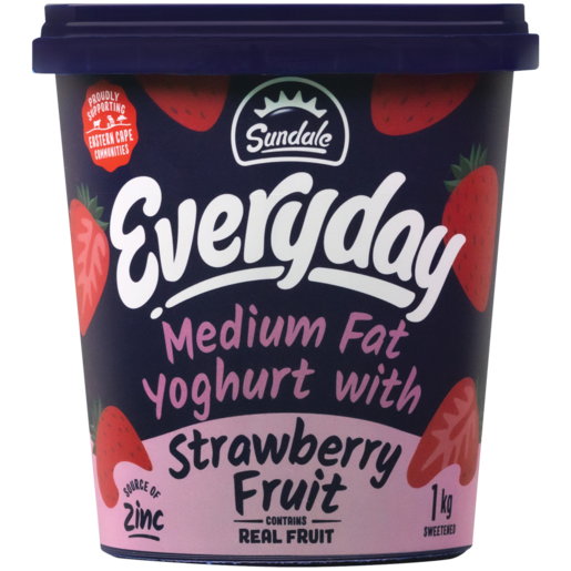 Sundale Low Fat Strawberry Flavoured Yoghurt 1kg