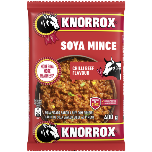 Knorrox Chilli Beef Flavoured Soya Mince 400g